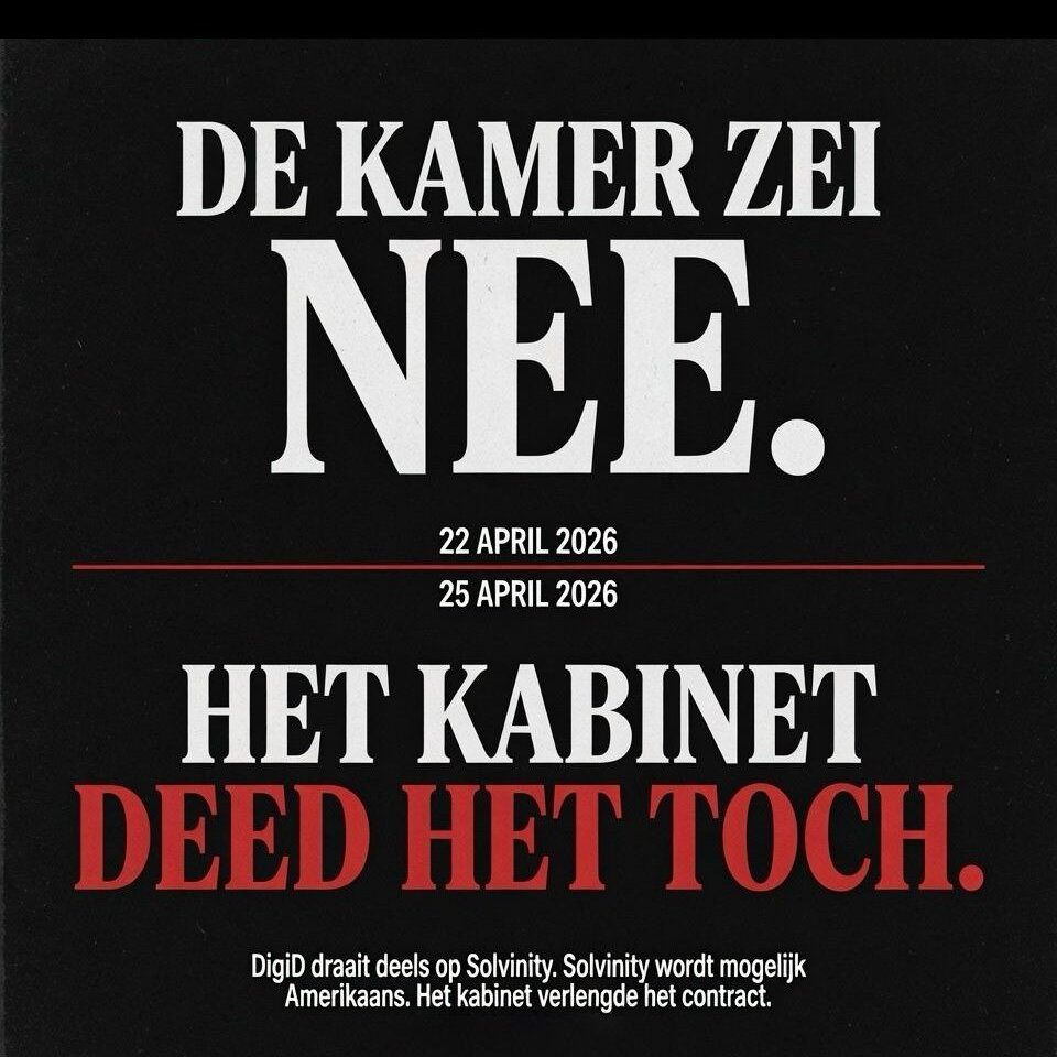 De Kamer zei nee. Het kabinet deed het toch.